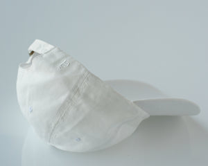 casquette fleur - blanc cassé